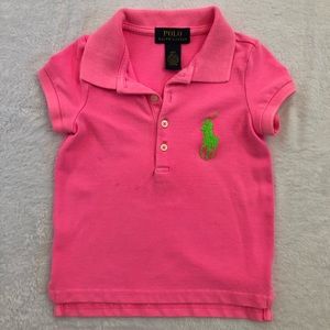 Pink Polo toddler girl shirt